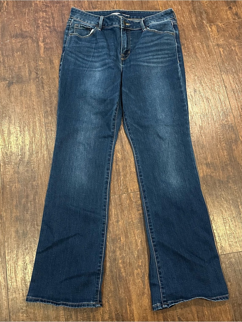 Old Navy Dark Blue Kicker Bootcut Jeans - Picture 5 of 6